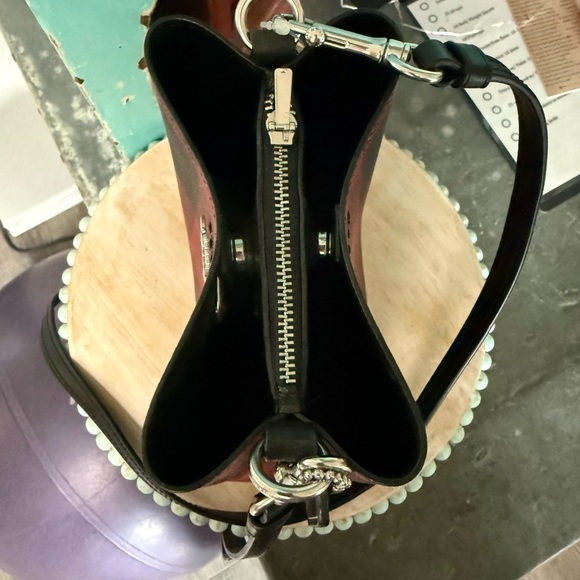 Coach Mini Red & Black Buffalo Check Crossbody - Picture 3 of 5